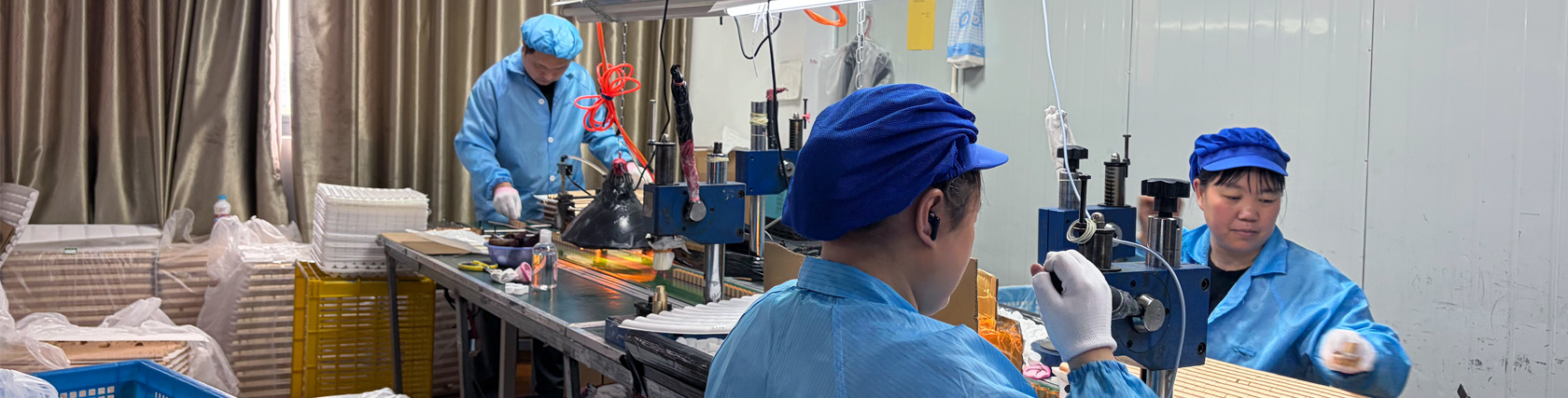 Workers Are Fitting Aluminum Parts
