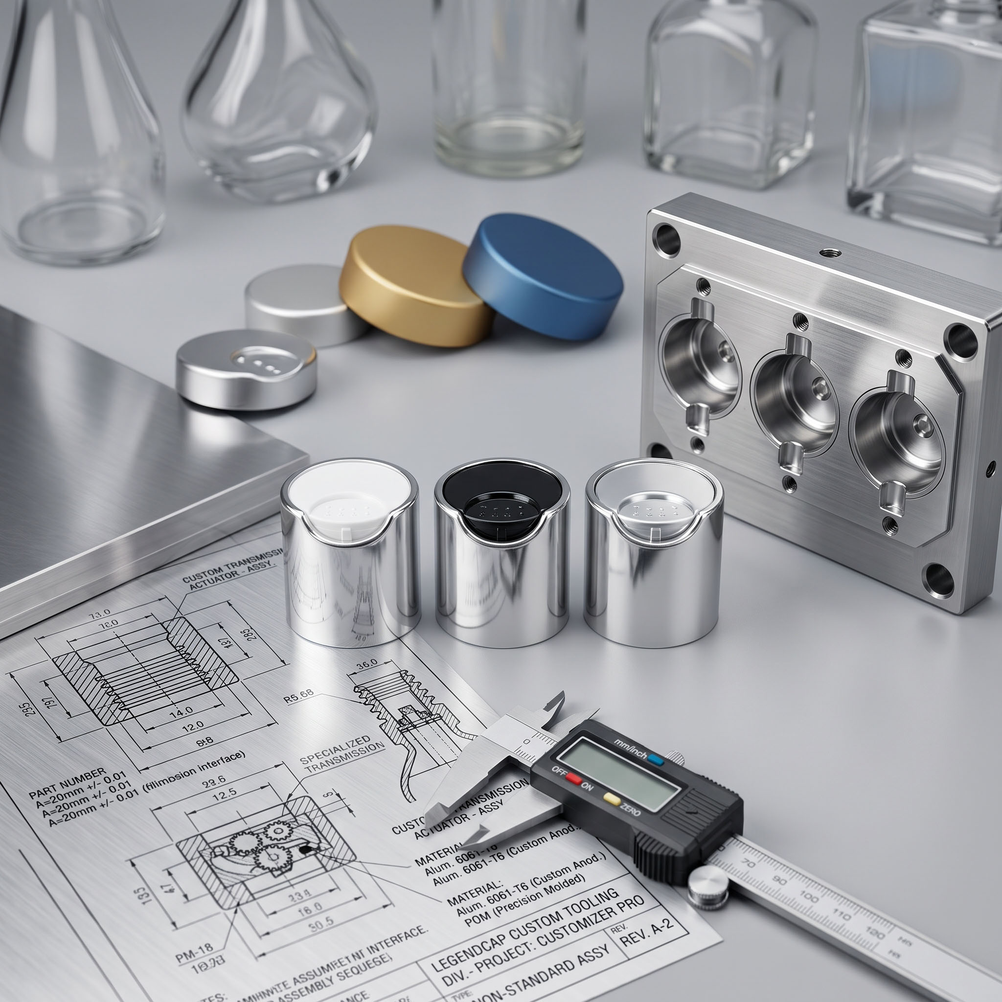 Cover Non Standard Customized Closures Engineering Tailored Tooling For Unique Bottleneck Specifications